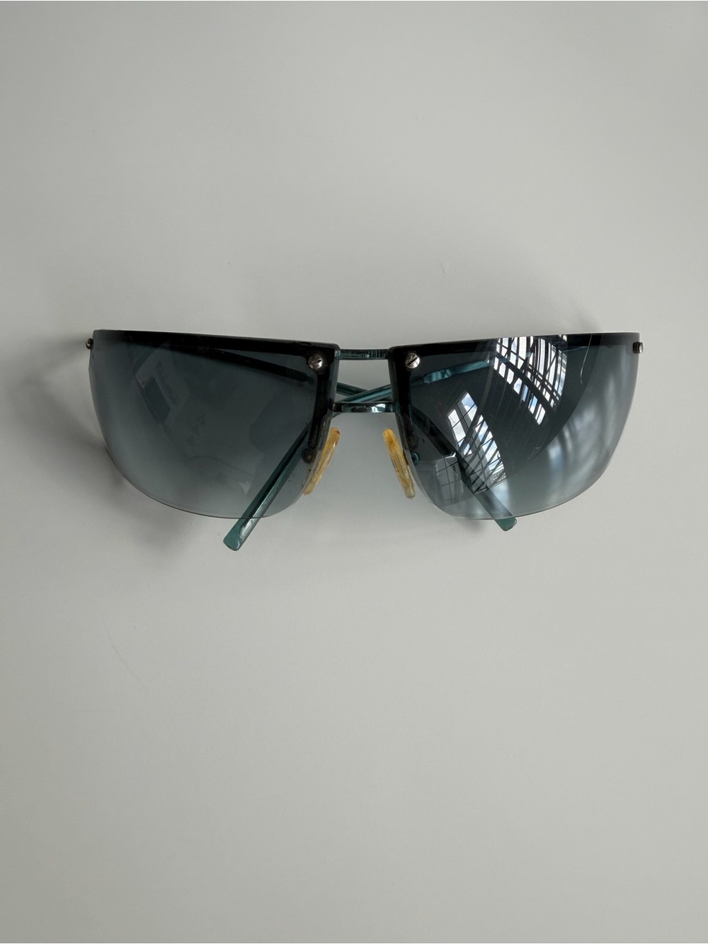 Vintage Gucci Blue Shield Sunglasses